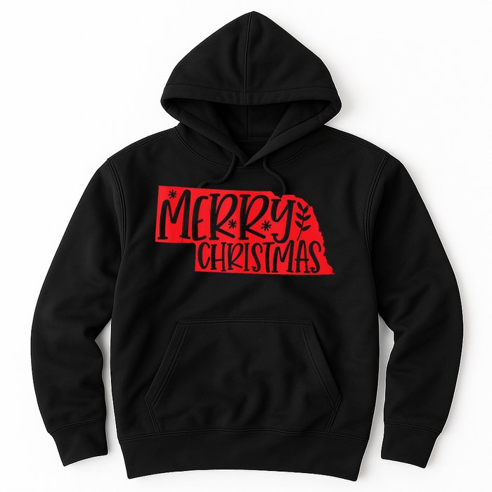 Merry Christmas Nebraska Tank Top Hoodie