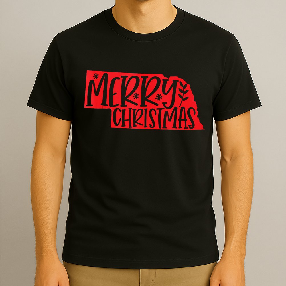 Merry Christmas Nebraska Tank Top T-Shirt