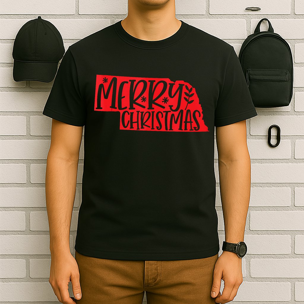 Merry Christmas Nebraska Tank Top T-Shirt