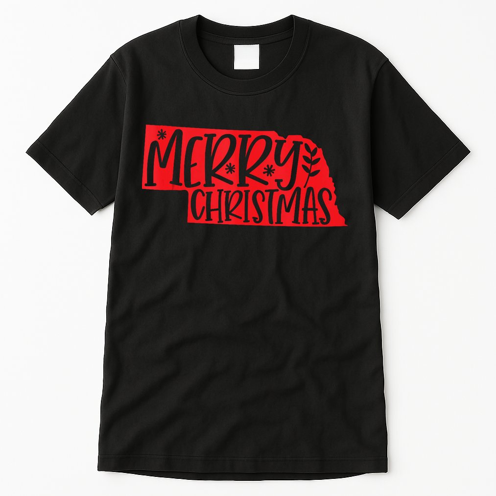 Merry Christmas Nebraska Tank Top Tall T-Shirt