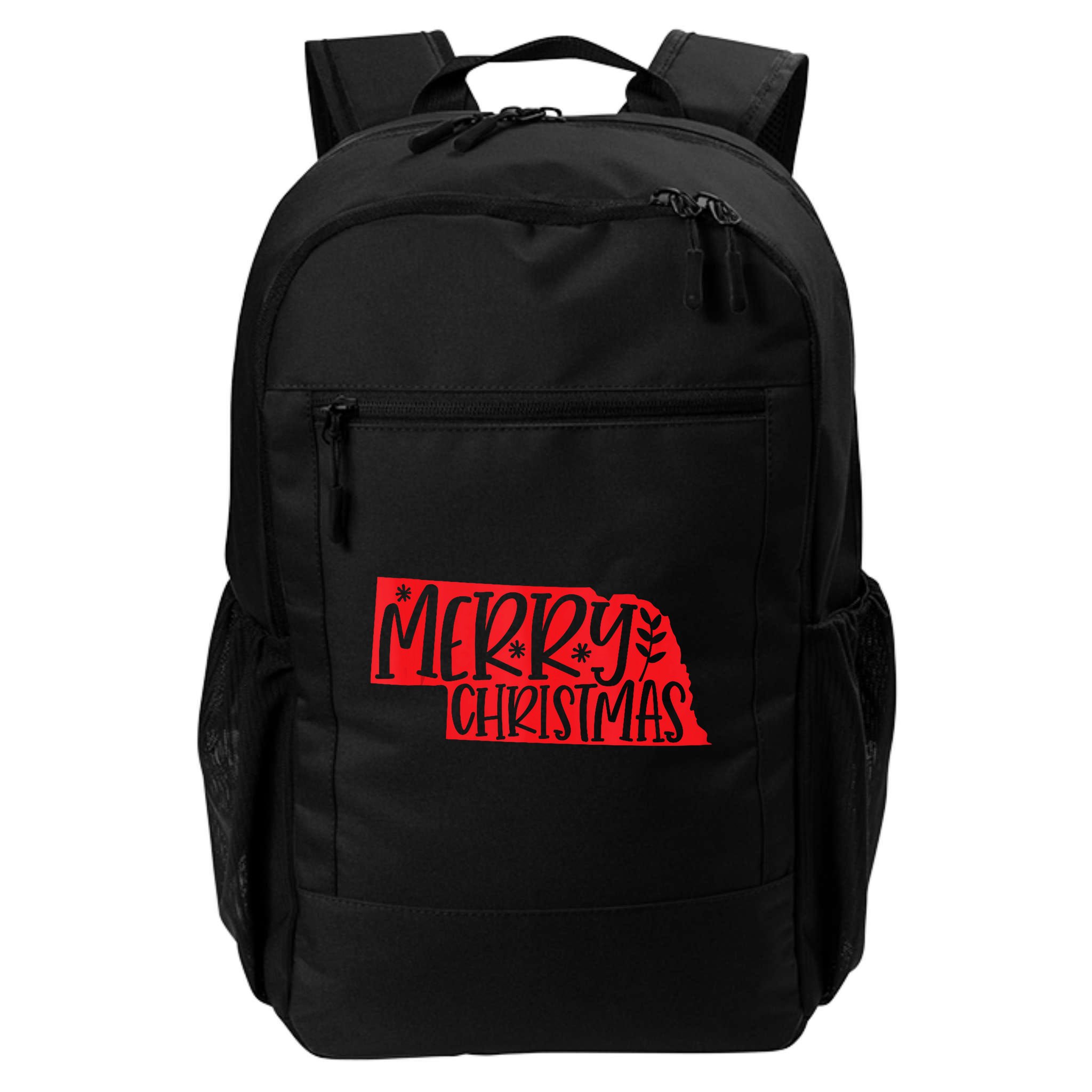 Merry Christmas Nebraska Tank Top Backpack
