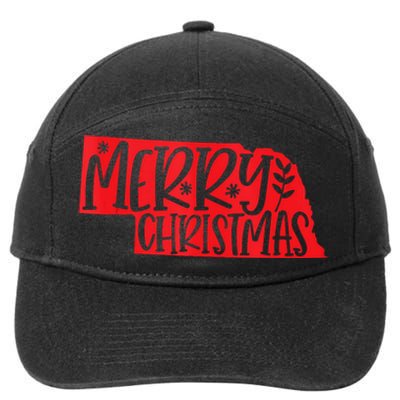 Merry Christmas Nebraska Tank Top 7-Panel Snapback Hat