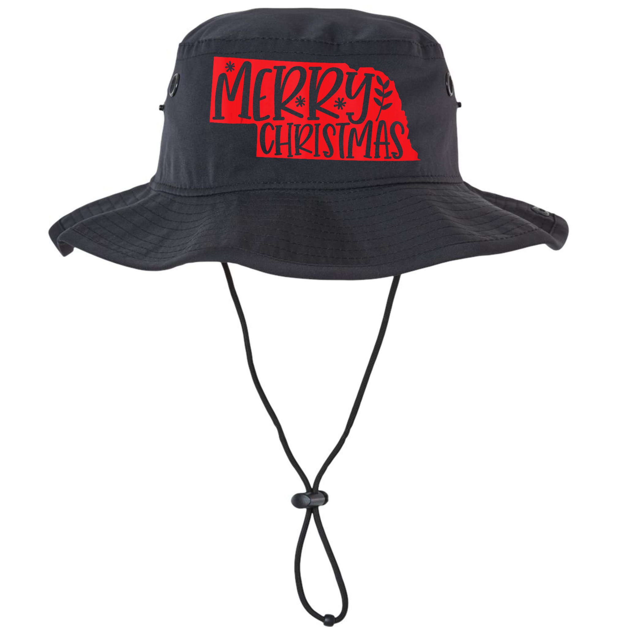 Merry Christmas Nebraska Tank Top Bucket Hat