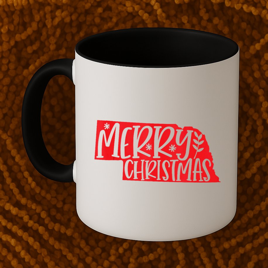 Merry Christmas Nebraska Tank Top Mug