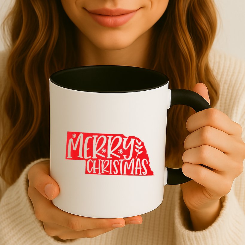 Merry Christmas Nebraska Tank Top Mug