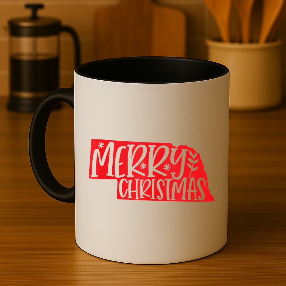 Merry Christmas Nebraska Tank Top Mug