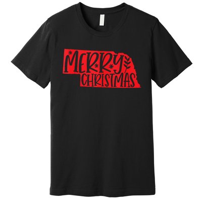 Merry Christmas Nebraska Tank Top Premium T-Shirt