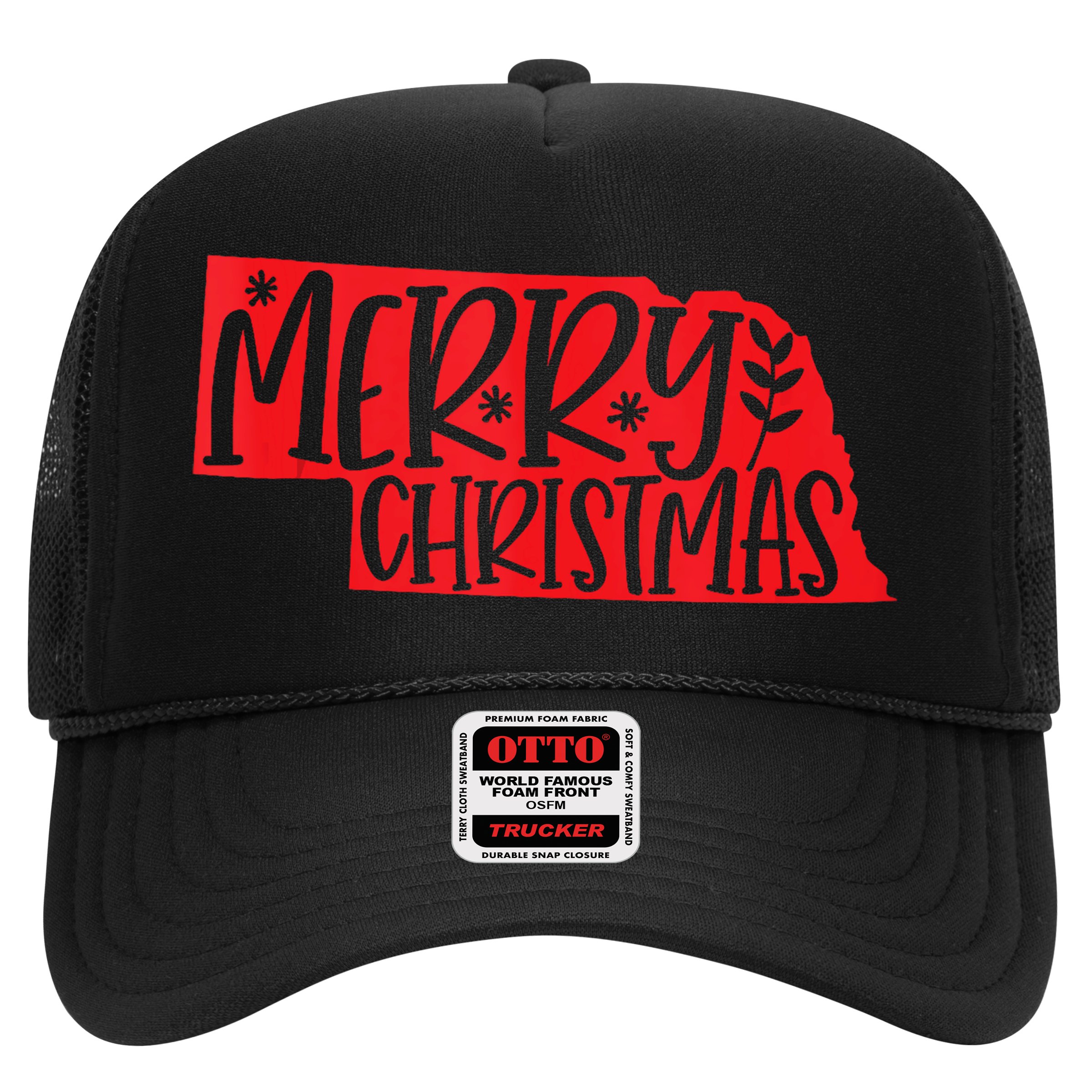 Merry Christmas Nebraska Tank Top Hat