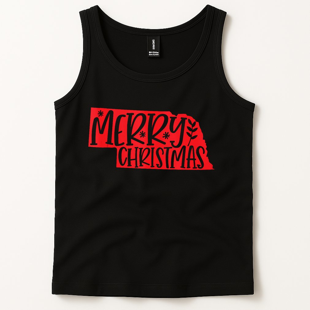 Merry Christmas Nebraska Tank Top Tank Top
