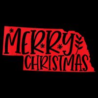 Merry Christmas Nebraska Tank Top Tank Top