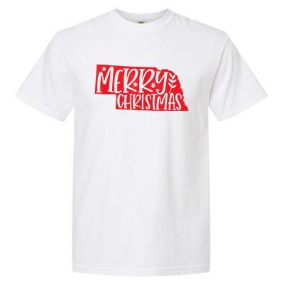 Merry Christmas Nebraska Tank Top Garment-Dyed Heavyweight T-Shirt