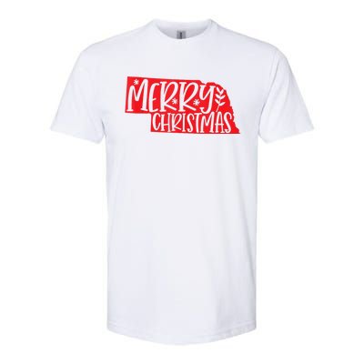 Merry Christmas Nebraska Tank Top Softstyle CVC T-Shirt