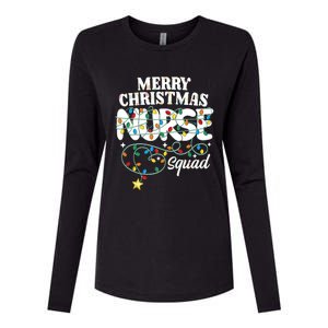 Merry Christmas Nurse Squad Party Nursing Np Rn Xmas Lights Tank Top Womens Cotton Relaxed Long Sleeve T-Shirt