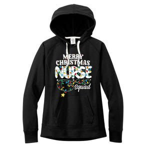 Merry Christmas Nurse Squad Party Nursing Np Rn Xmas Lights Tank Top Women's Fleece Hoodie