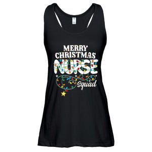 Merry Christmas Nurse Squad Party Nursing Np Rn Xmas Lights Tank Top Ladies Essential Flowy Tank