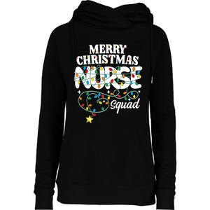 Merry Christmas Nurse Squad Party Nursing Np Rn Xmas Lights Tank Top Womens Funnel Neck Pullover Hood