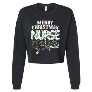 Merry Christmas Nurse Squad Party Nursing Np Rn Xmas Lights Tank Top Cropped Pullover Crew