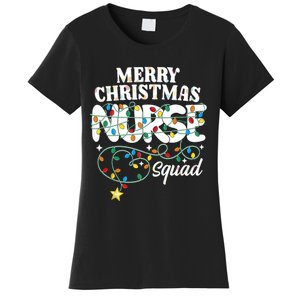 Merry Christmas Nurse Squad Party Nursing Np Rn Xmas Lights Tank Top Women's T-Shirt