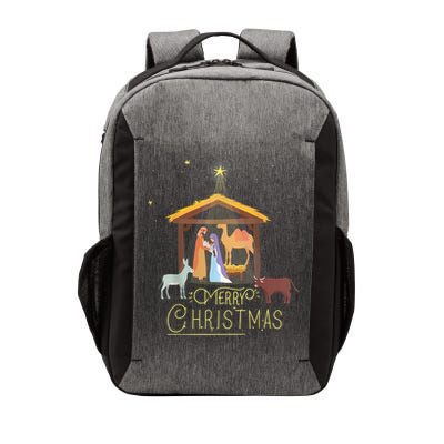 Merry Christmas Nativity Scene North Star Baby Jesus Vector Backpack