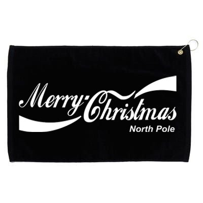 Merry Christmas North Pole Cola Grommeted Golf Towel