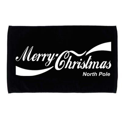 Merry Christmas North Pole Cola Microfiber Hand Towel