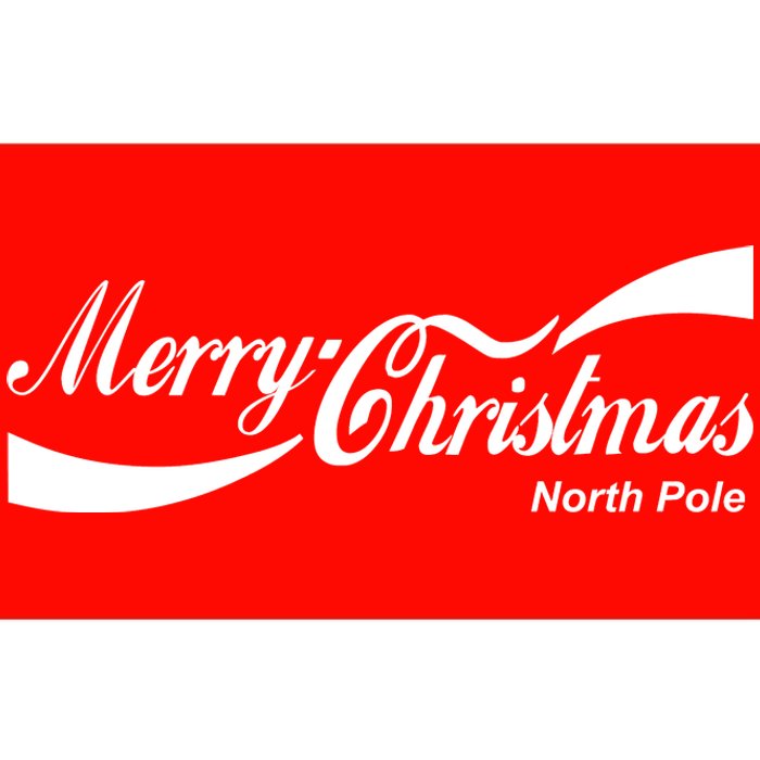 Merry Christmas North Pole Cola Bumper Sticker