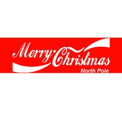 Merry Christmas North Pole Cola Bumper Sticker