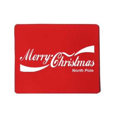 Merry Christmas North Pole Cola Mousepad