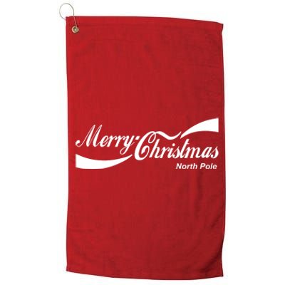 Merry Christmas North Pole Cola Platinum Collection Golf Towel