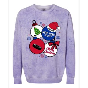 Merry Christmas New York Hockey Est 1926 Colorblast Crewneck Sweatshirt