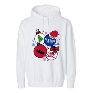 Merry Christmas New York Hockey Est 1926 Garment-Dyed Fleece Hoodie