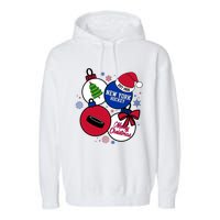 Merry Christmas New York Hockey Est 1926 Garment-Dyed Fleece Hoodie