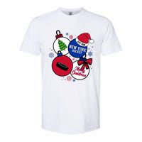 Merry Christmas New York Hockey Est 1926 Softstyle CVC T-Shirt