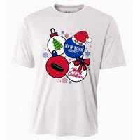 Merry Christmas New York Hockey Est 1926 Cooling Performance Crew T-Shirt