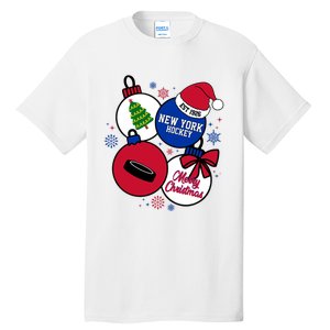 Merry Christmas New York Hockey Est 1926 Tall T-Shirt