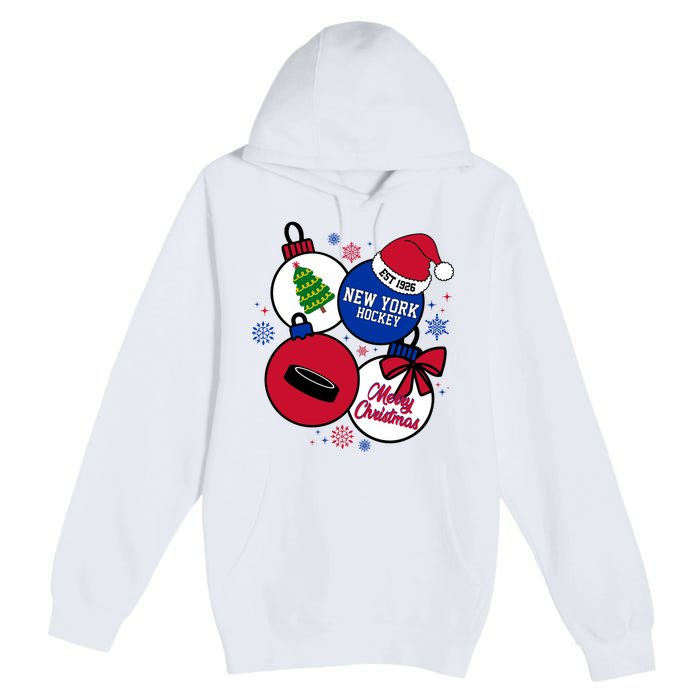 Merry Christmas New York Hockey Est 1926 Premium Pullover Hoodie