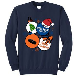 Merry Christmas New York Hockey Est 1972 Tall Sweatshirt