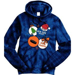 Merry Christmas New York Hockey Est 1972 Tie Dye Hoodie