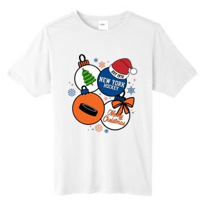 Merry Christmas New York Hockey Est 1972 Tall Fusion ChromaSoft Performance T-Shirt