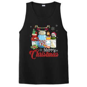 Merry Christmas Nurse Er Nicu Icu Rn Nurses Xmas Pajama Funny Gift PosiCharge Competitor Tank