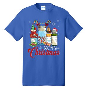 Merry Christmas Nurse Er Nicu Icu Rn Nurses Xmas Pajama Funny Gift Tall T-Shirt