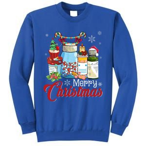 Merry Christmas Nurse Er Nicu Icu Rn Nurses Xmas Pajama Funny Gift Tall Sweatshirt