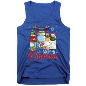 Merry Christmas Nurse Er Nicu Icu Rn Nurses Xmas Pajama Funny Gift Tank Top