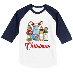 Merry Christmas Nurse Er Nicu Icu Rn Nurses Xmas Pajama Funny Gift Baseball Sleeve Shirt