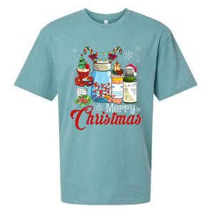 Merry Christmas Nurse Er Nicu Icu Rn Nurses Xmas Pajama Funny Gift Sueded Cloud Jersey T-Shirt