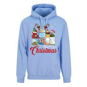 Merry Christmas Nurse Er Nicu Icu Rn Nurses Xmas Pajama Funny Gift Unisex Surf Hoodie