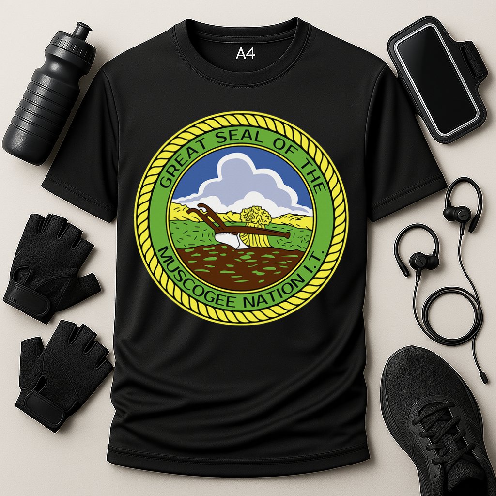 Muscogee Creek Nation Muskogee Mvskoke Cooling Performance Crew T-Shirt
