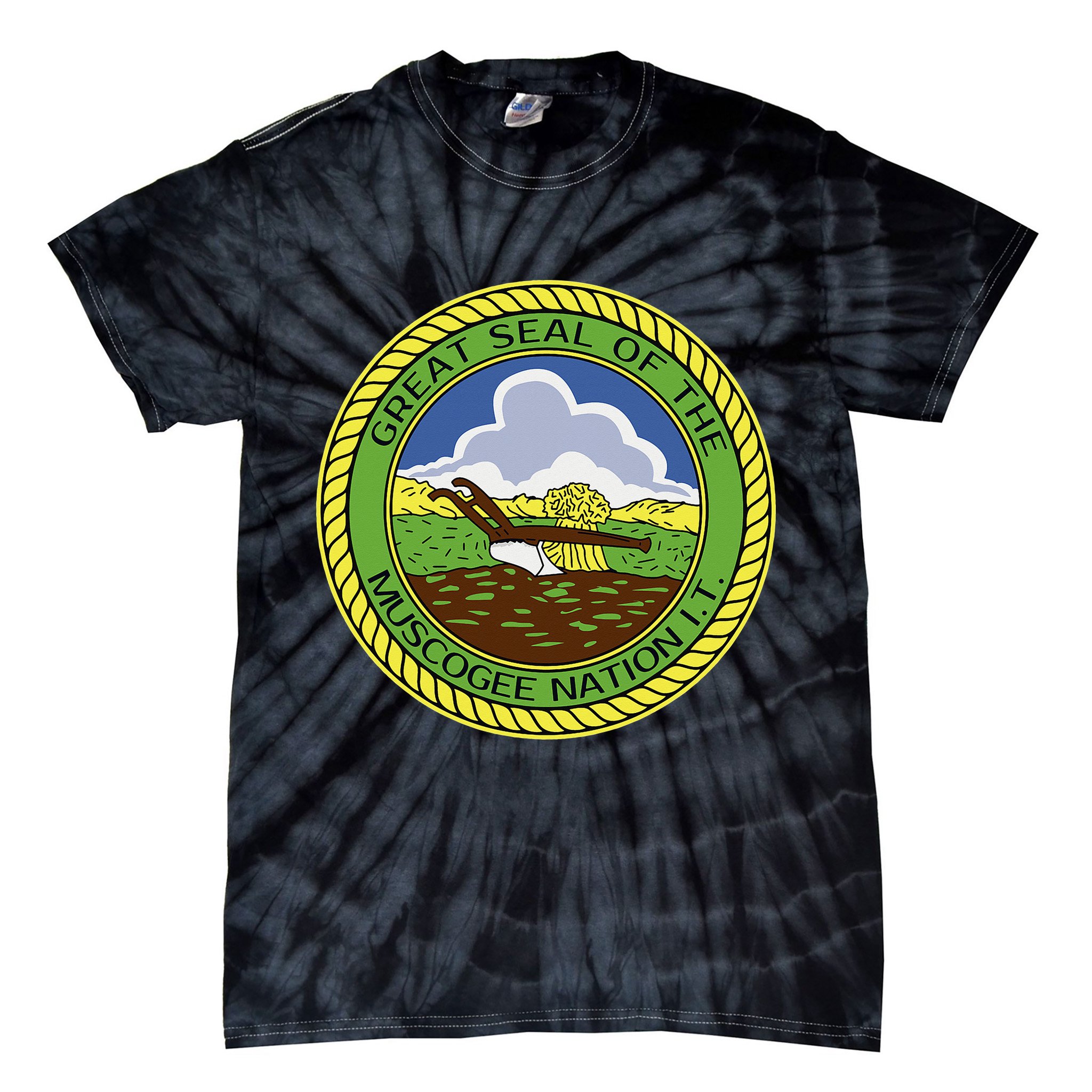 Muscogee Creek Nation Muskogee Mvskoke Tie-Dye T-Shirt