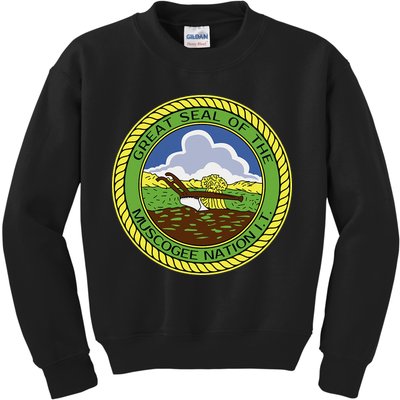 Muscogee Creek Nation Muskogee Mvskoke Kids Sweatshirt