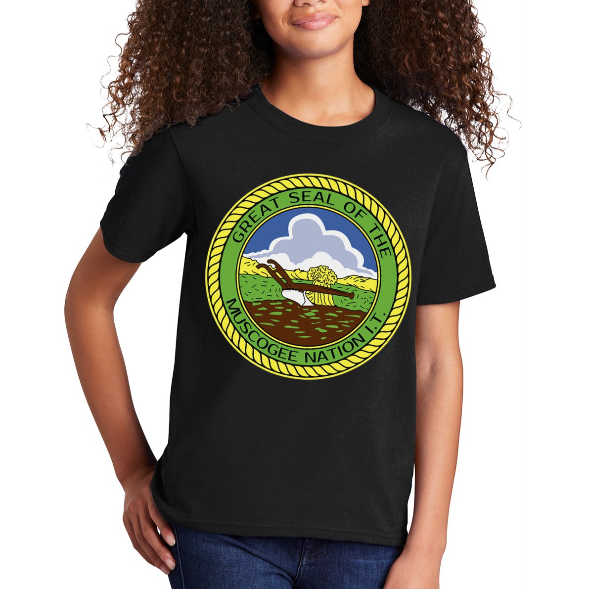 Muscogee Creek Nation Muskogee Mvskoke Kids T-Shirt
